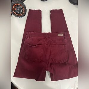 Juicy Couture Deep Red Skinny Jeans